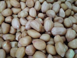 Fototapeta premium close up of peanuts. Use as background. 
