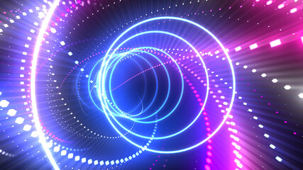 abstract blue background with circles