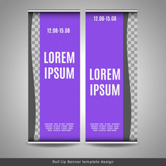 Roll Up banner template design.