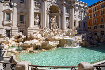 Trevi Fountain, one of the largest and most famous fountains in Rome.
