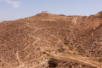 Mountains around Matmata in Tunisia.