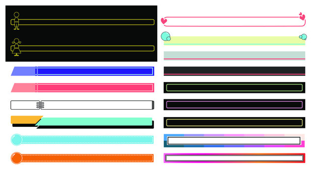subtitle design template
