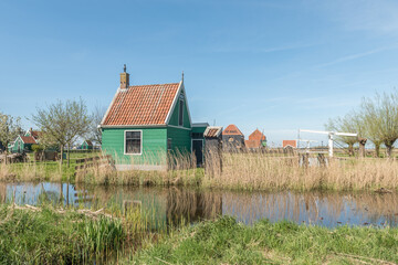 Fototapeta na wymiar view of the Dutch open air museum 