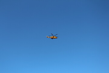 helicopter in flight