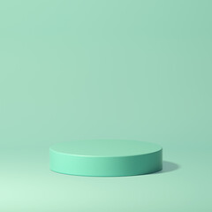 Mock up geometric shape podium for product design, 3d rendering, 3d illustration