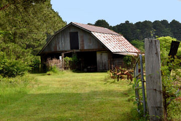 Obraz premium Arkansas backroad barn