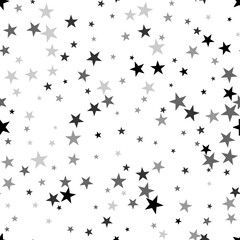 Scandinavian seamless pattern with stars.