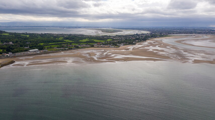 Aerial view of Howth Harbour and village, Ireland