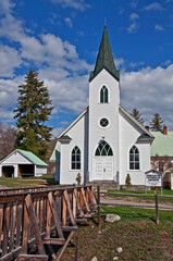 Classic turn of the century church was built in 1917 and is located in Havillah Washington in...
