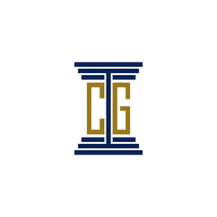 cg logo design vector icon