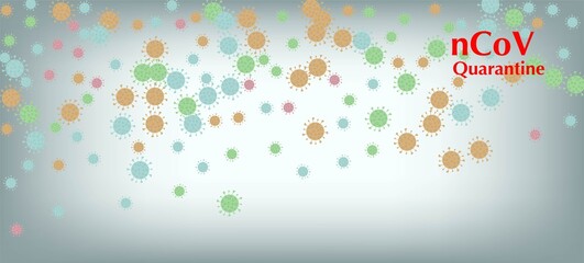 nCoV Quarantine Vector Banner. Business Information During 