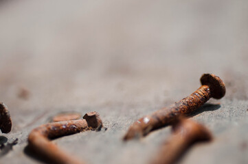 old rusty nails