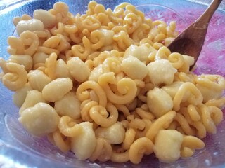 pasta , gramigna e gnocchi di patate