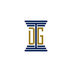 dg logo design vector icon