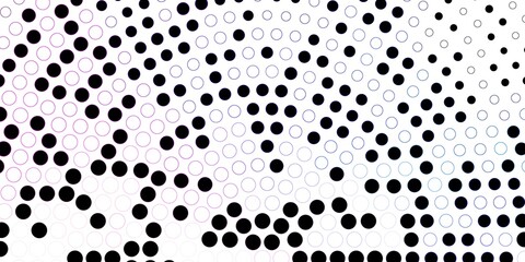 Dark Pink, Blue vector backdrop with dots. Glitter abstract illustration with colorful drops. Design for your commercials.