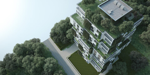 Sustainable apartment building © FrankBoston
