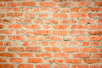 Obraz premium background of old red brick. The texture of the old red brick.