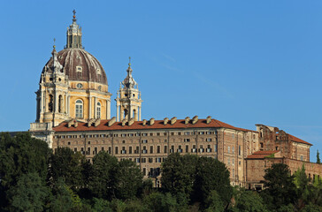 Fototapeta na wymiar Basilica of Superga near Turin city