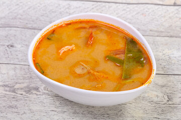 Famous Thai Tom Yam soup