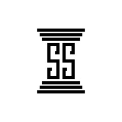 ss logo design vector icon