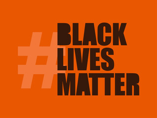 Black Lives Matter vector all type 
typography text background yellow orange brown 