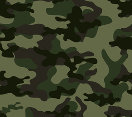Vecteur de style moderne de modèle sans couture de camouflage de l& 39 armée verte
