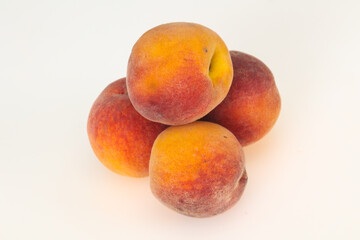 Sweet peach isolated on white