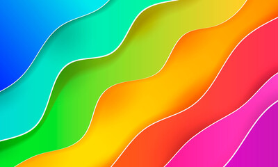 Vertical banners with 3D abstract color background with paper cut shapes. Vector design layout for business presentations, flyers, posters and invitations.