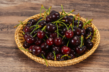 Ripe sweet tasty cherry  berry
