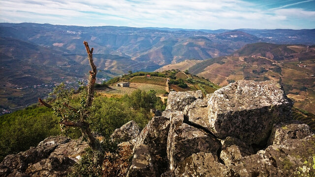 Sao Leonardo de Galafura Viewpoint in Douro Valley, Portugal