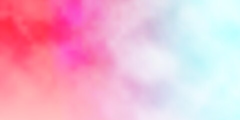 Light Blue, Red vector template with sky, clouds. Abstract illustration with colorful gradient clouds. Pattern for your commercials.