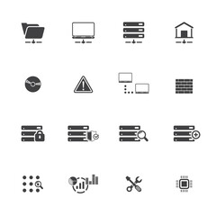 Web Hosting Icon Set 