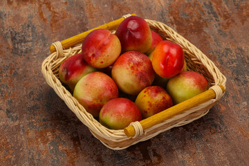 Sweet tasty fresh ripe apricots