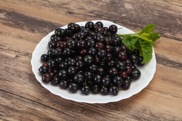 Fresh ripe sweet black currant