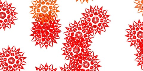 Light Red vector natural layout with flowers.