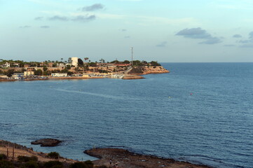 View of Cabo Roig in Orihuela Costa. Spain