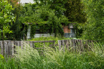 old wooden fence