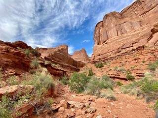 view from arches national park utah