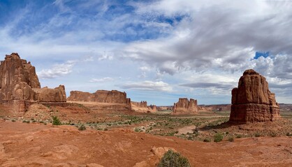 Fototapeta premium view from arches national park utah