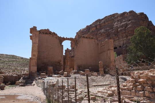 Qasr Bint Firaun, an ancient Nabataean building in their city of Petra, Wadi Musa, Jordan
