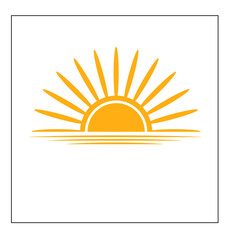sun icon , flat vector eps10
