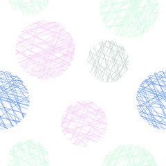 Vector seamless. pattern wiht abstract circle.