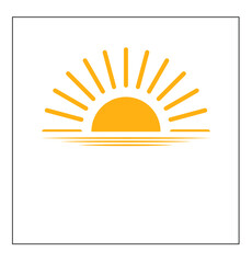 sun icon , flat vector eps10
