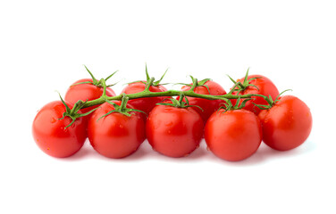 cherry tomatoes on a branch