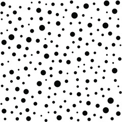 Abstract repeatable white dots background, pattern. Background. Random speckled, dotted pattern. Seamlessly repeatable circle pattern.