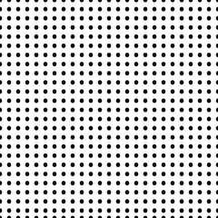 black and white seamless vector pattern. Abstract repeatable white dots background, pattern. Seamlessly repeatable.