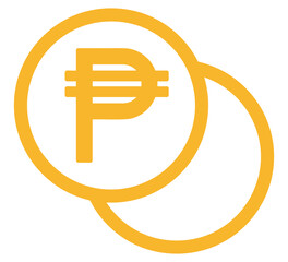 The Philippine peso currency symbol