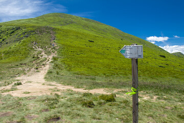 Goverla summer view, Carpathian mountains climbing, Ukraine