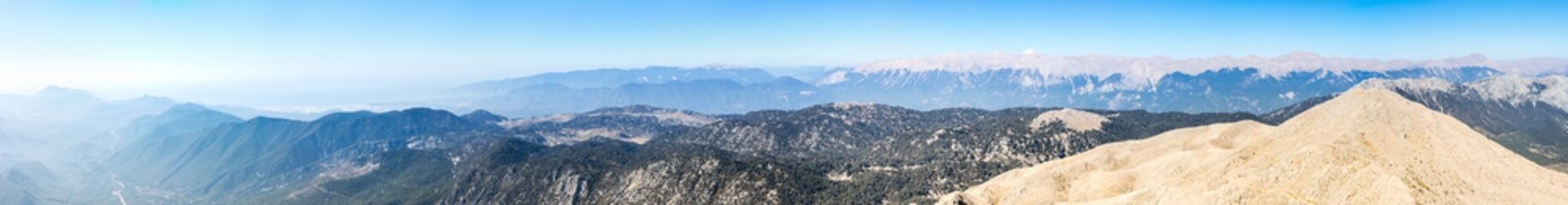 Panoramic view from the peak of Tahtali