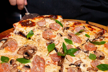 Shrimp Pizza is Ready 